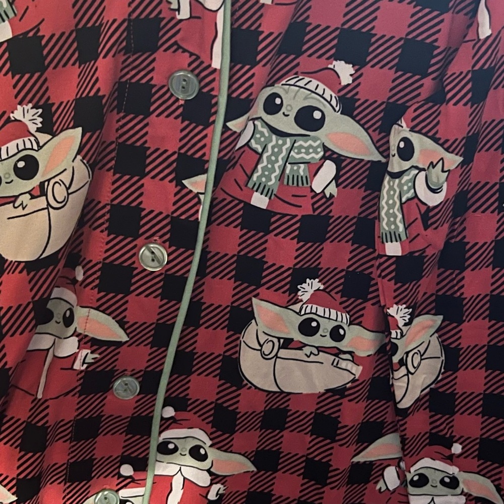 Star Wars Plaid Loungewear Pajama Set by Munki Munki NWT Luxuriously Soft: LARGE - Picture 5 of 9
